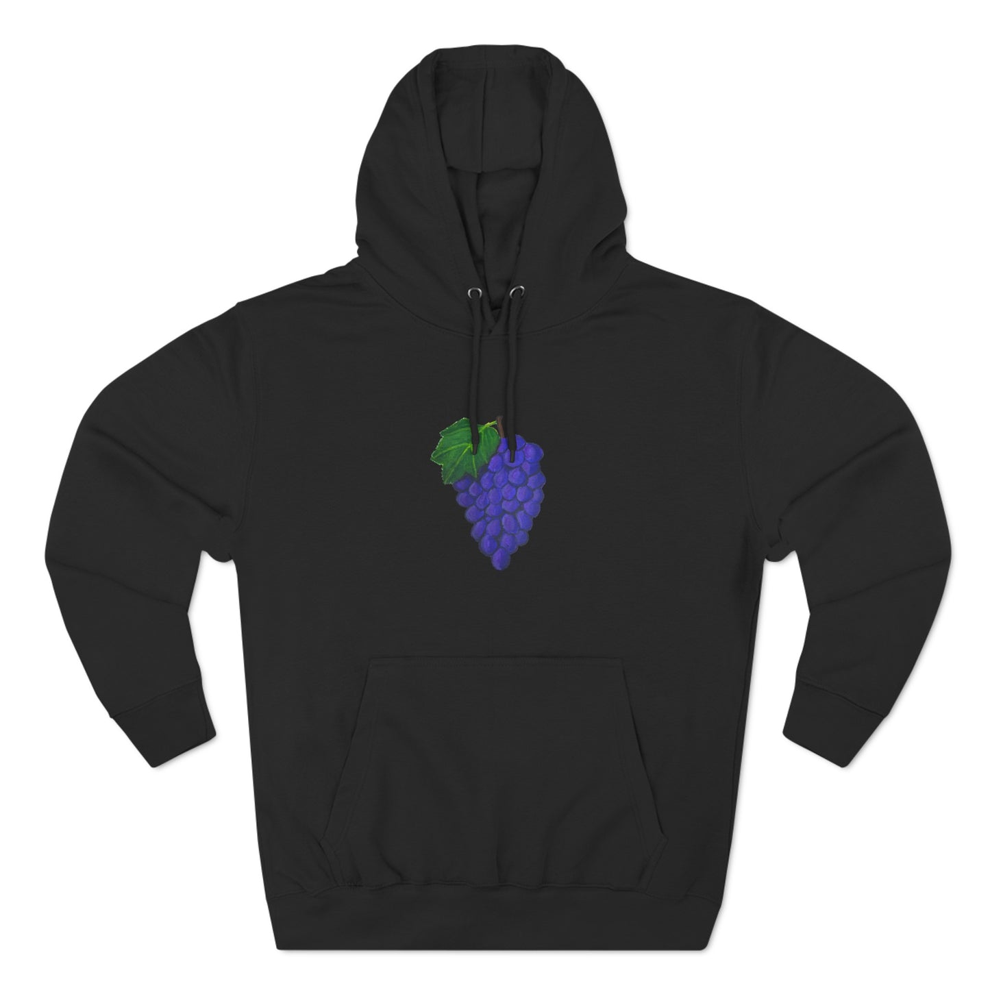 Fresh Grapes Art - Three-Panel Fleece Hoodie
