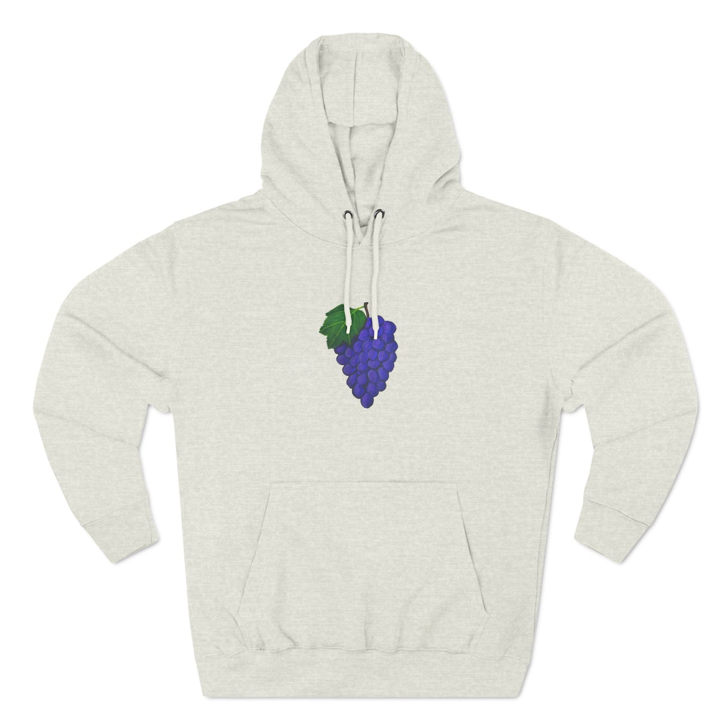Fresh Grapes Art - Three-Panel Fleece Hoodie