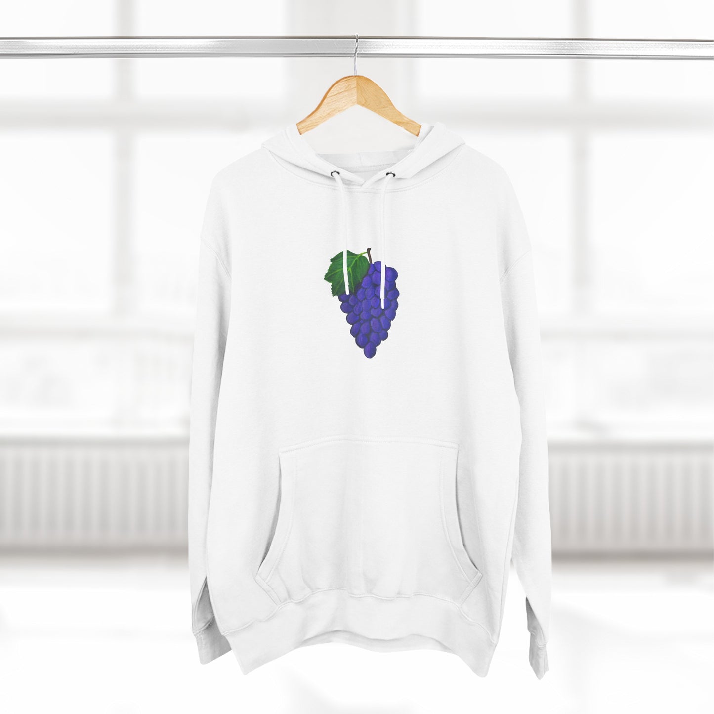 Fresh Grapes Art - Three-Panel Fleece Hoodie