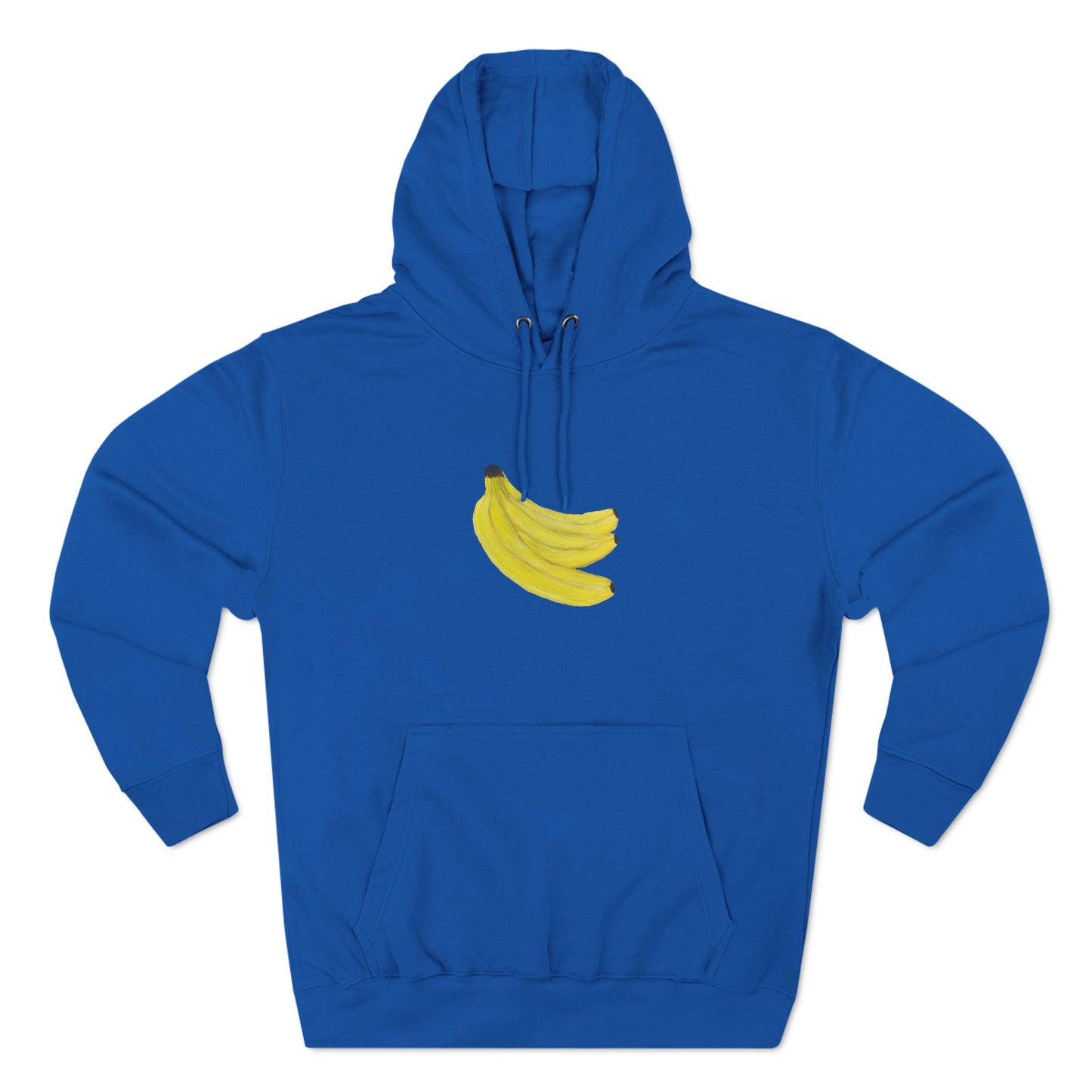 Grouped Bananas Art - Three-Panel Fleece Hoodie