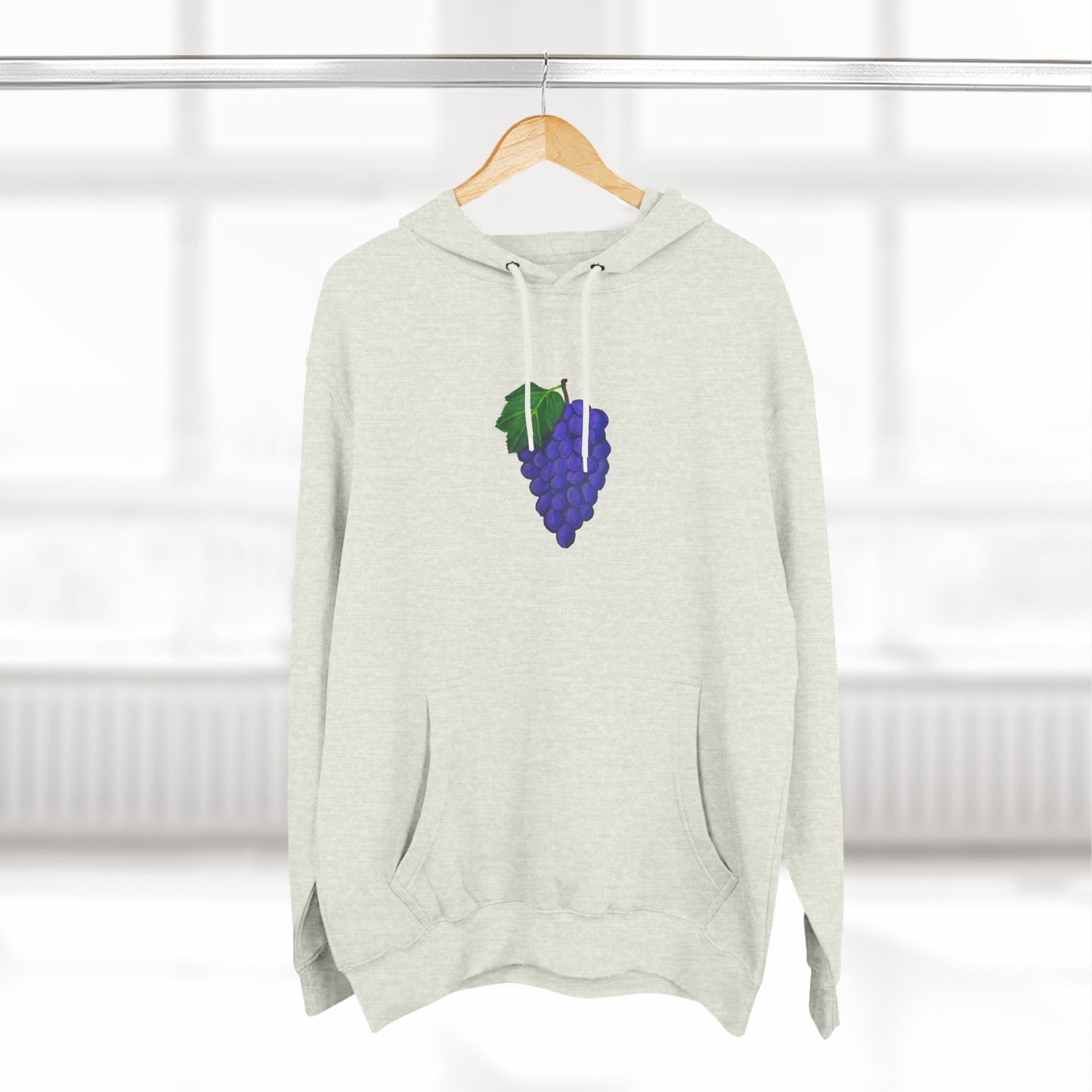 Fresh Grapes Art - Three-Panel Fleece Hoodie