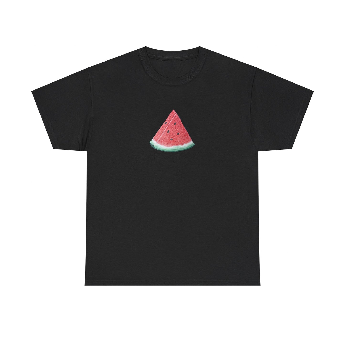 Watermelon Slice Art - Heavy Cotton Tee