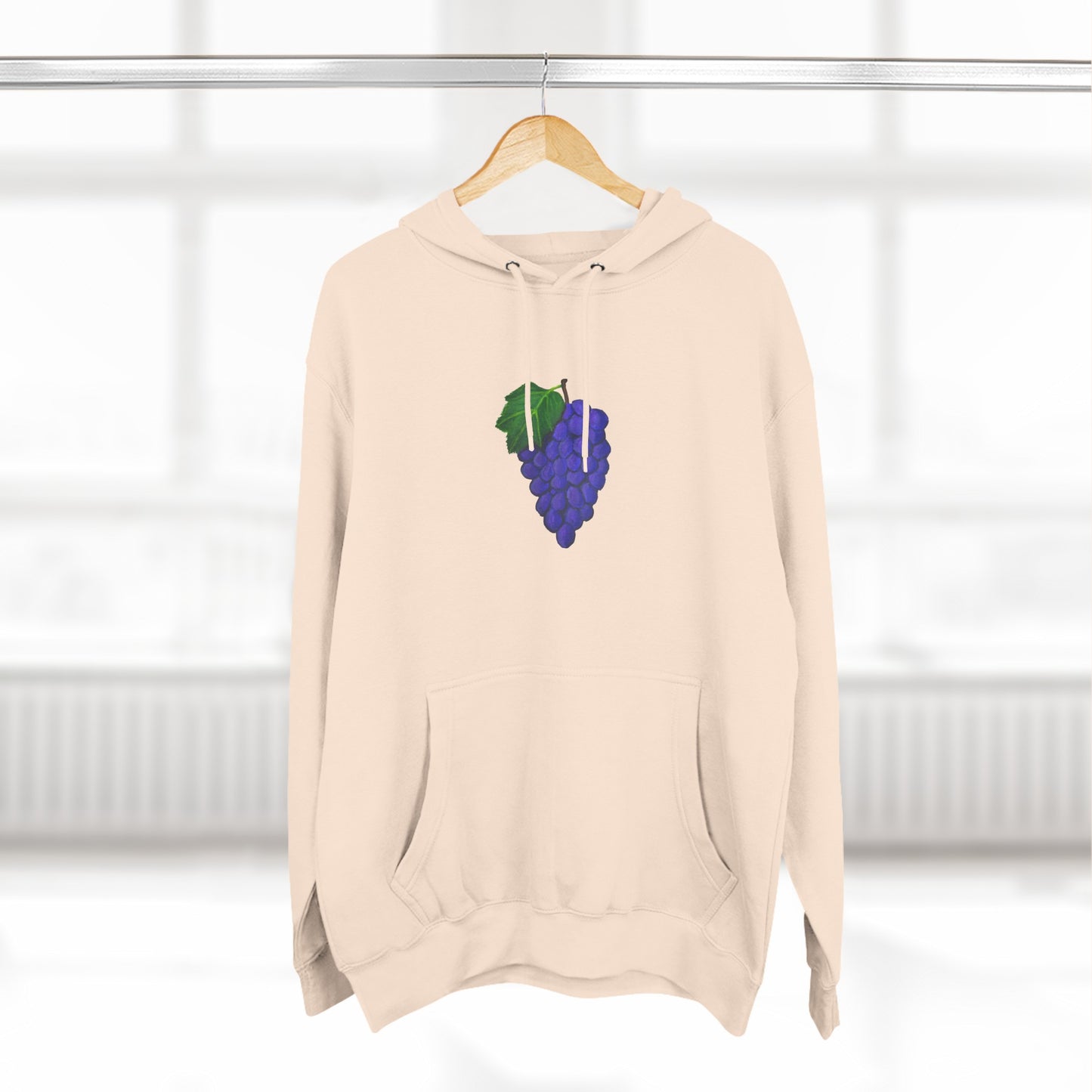 Fresh Grapes Art - Three-Panel Fleece Hoodie
