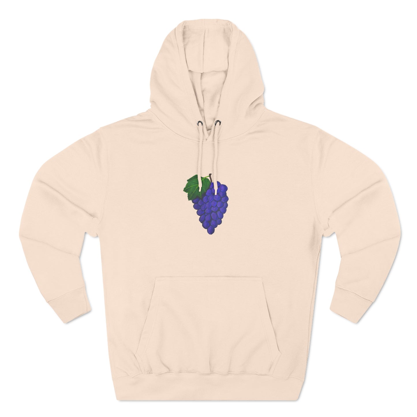 Fresh Grapes Art - Three-Panel Fleece Hoodie