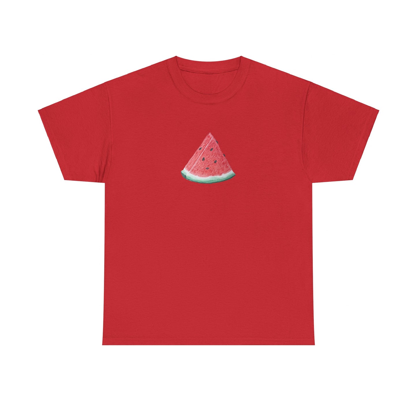 Watermelon Slice Art - Heavy Cotton Tee