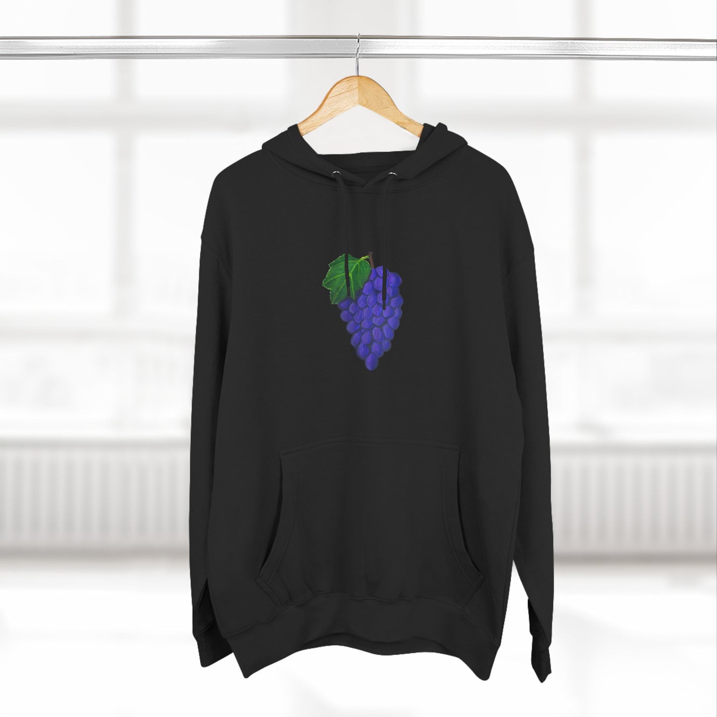 Fresh Grapes Art - Three-Panel Fleece Hoodie
