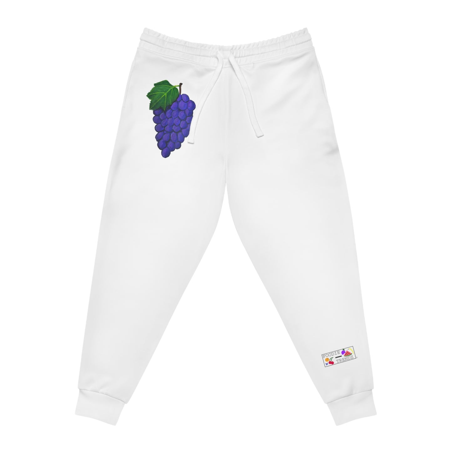 Fresh Grapes Art - Athletic Joggers - White