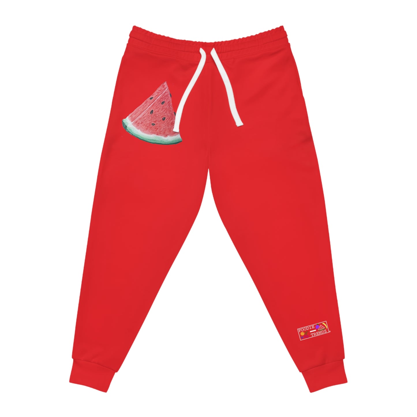 Watermelon Slice Art - Athletic Joggers - Red