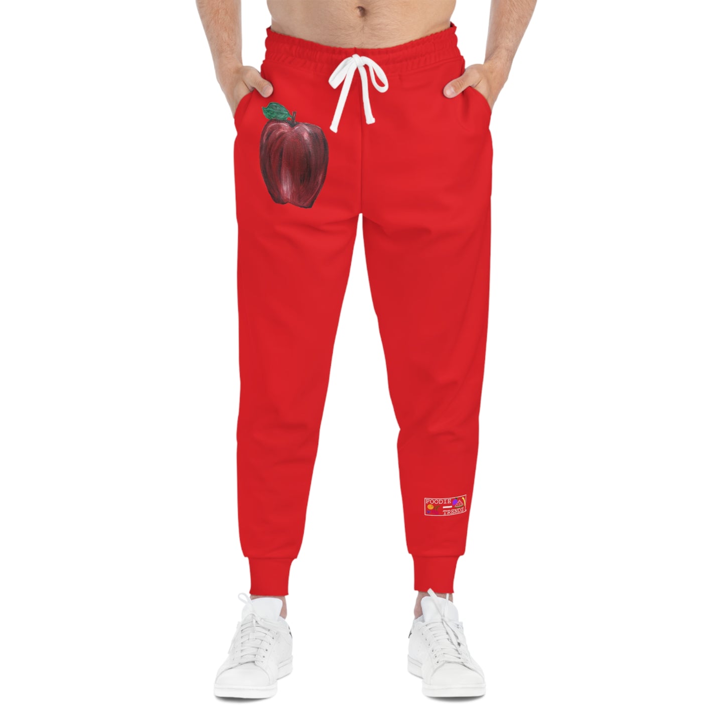 Whole Apple Art - Athletic Joggers - Red