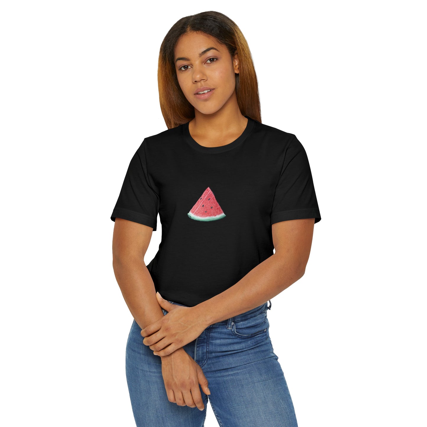 Watermelon Slice Art - Athletic T-Shirt