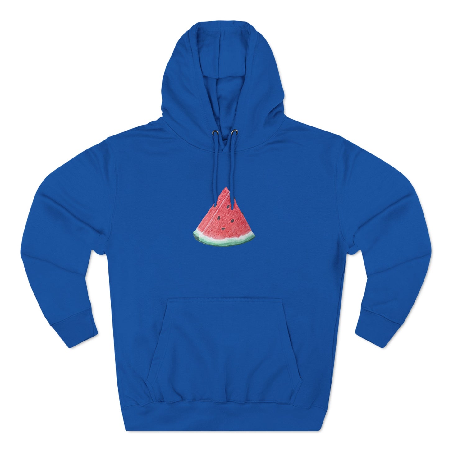 Watermelon Slice Art - Three-Panel Fleece Hoodie