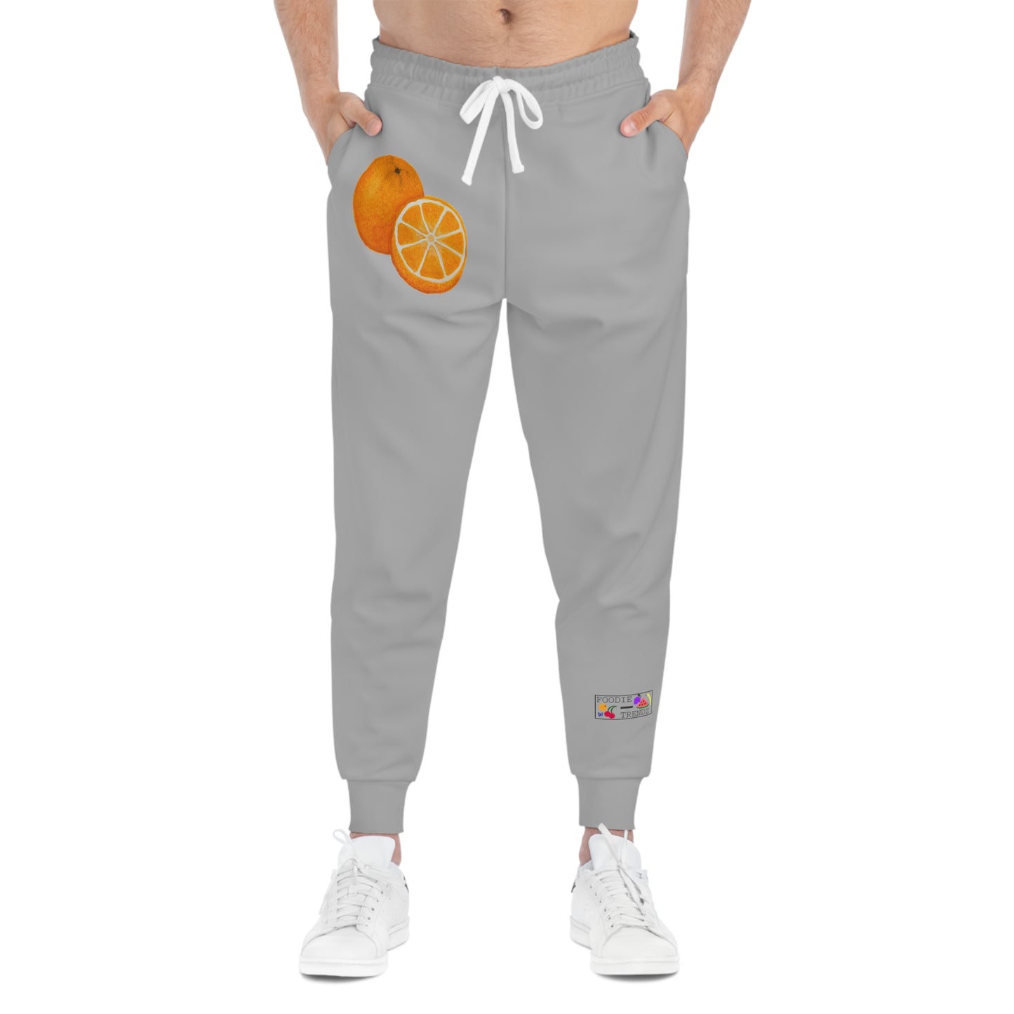 Tangy Orange Art - Athletic Joggers - Grey