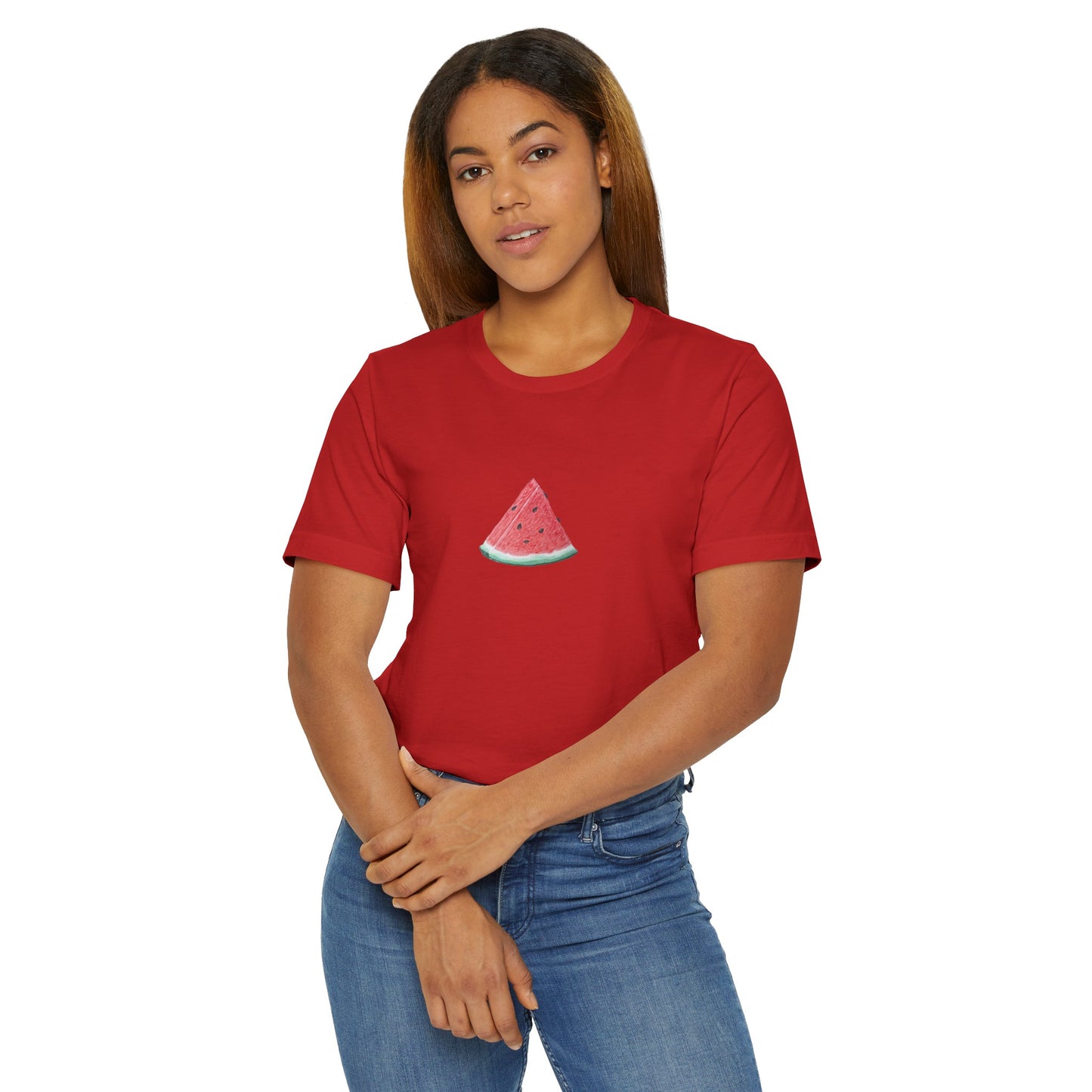 Watermelon Slice Art - Athletic T-Shirt