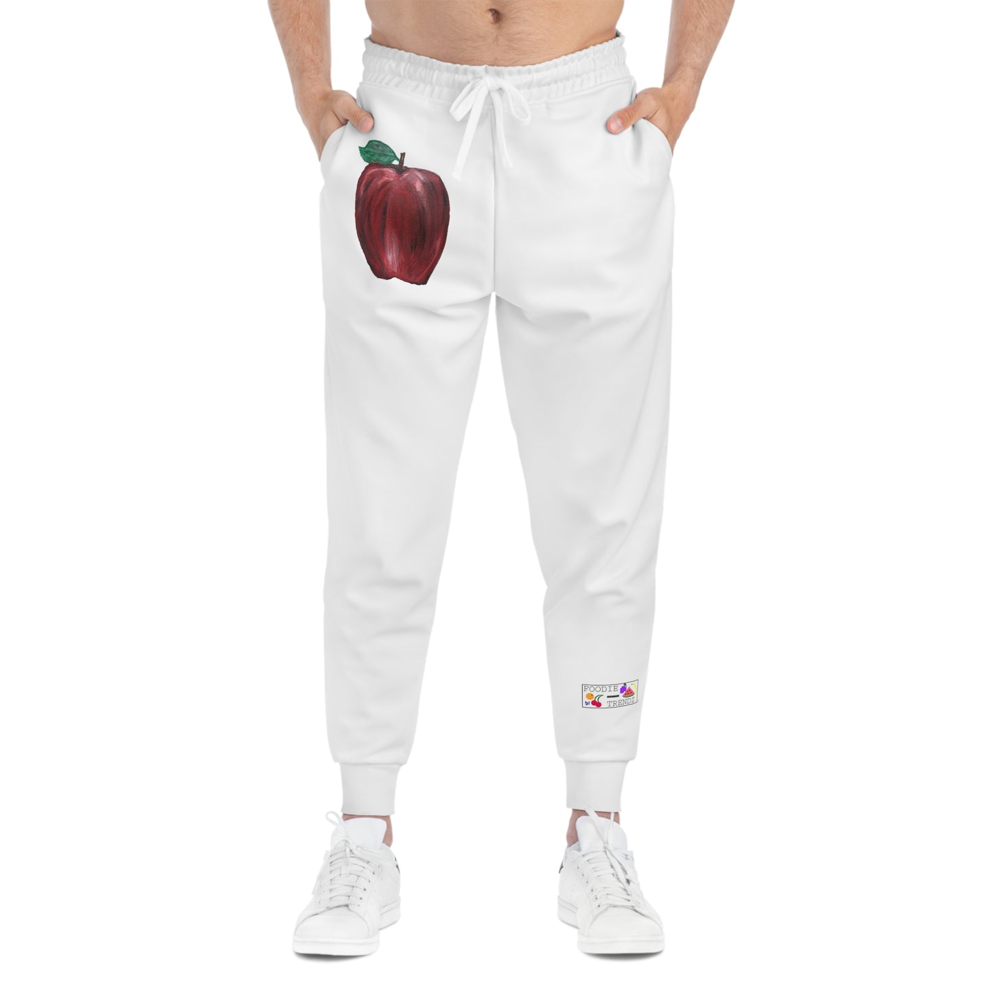 Whole Apple Art - Athletic Joggers - White