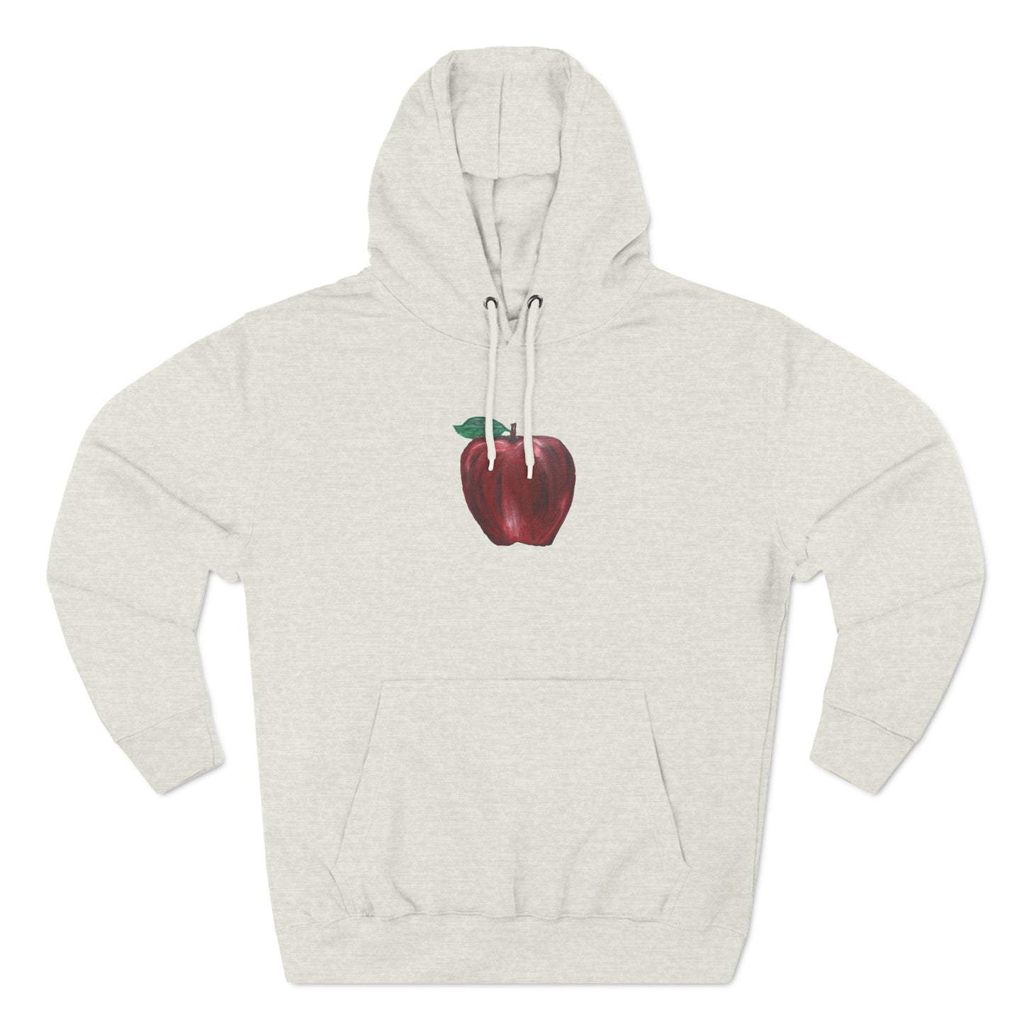 Whole Apple Art - Three-Panel Fleece Hoodie