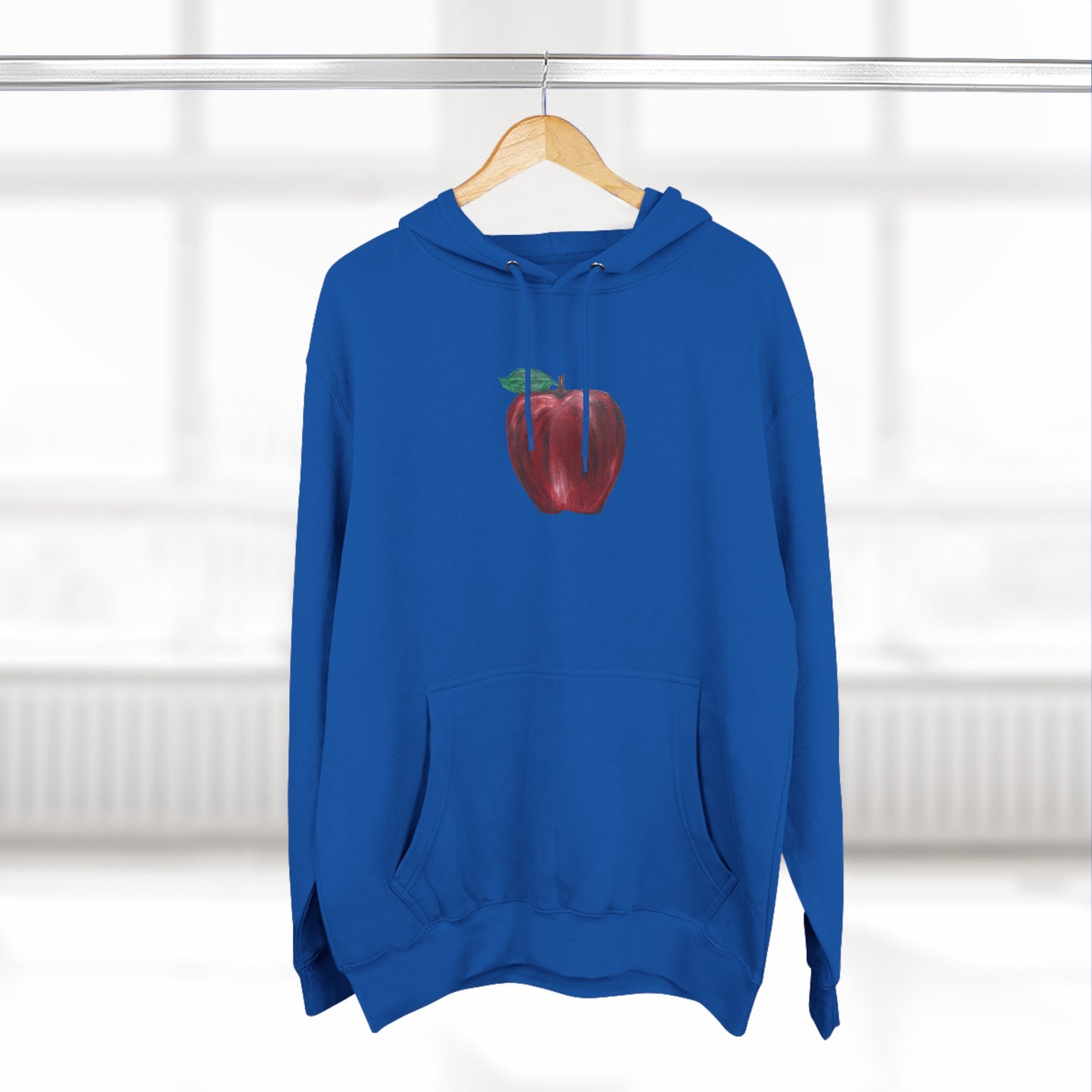 Whole Apple Art - Three-Panel Fleece Hoodie