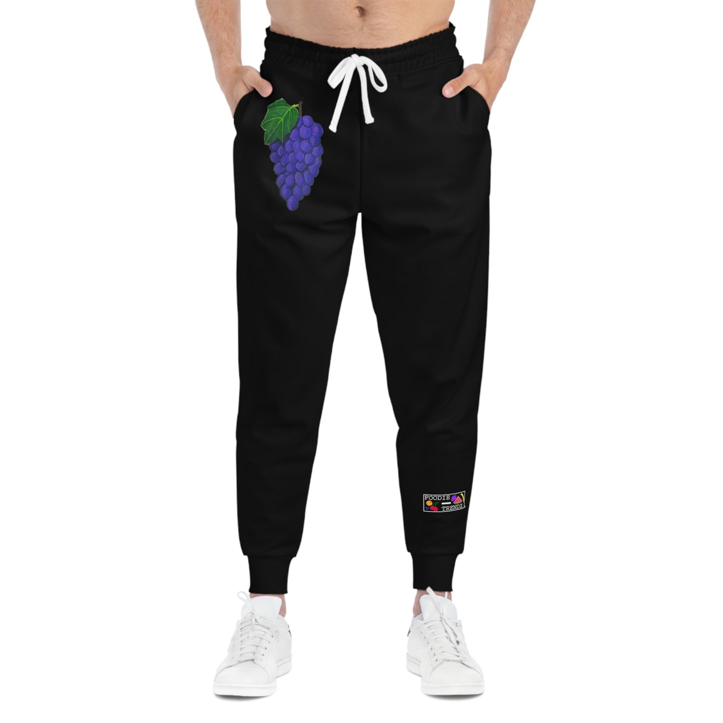 Fresh Grapes Art - Athletic Joggers - Black