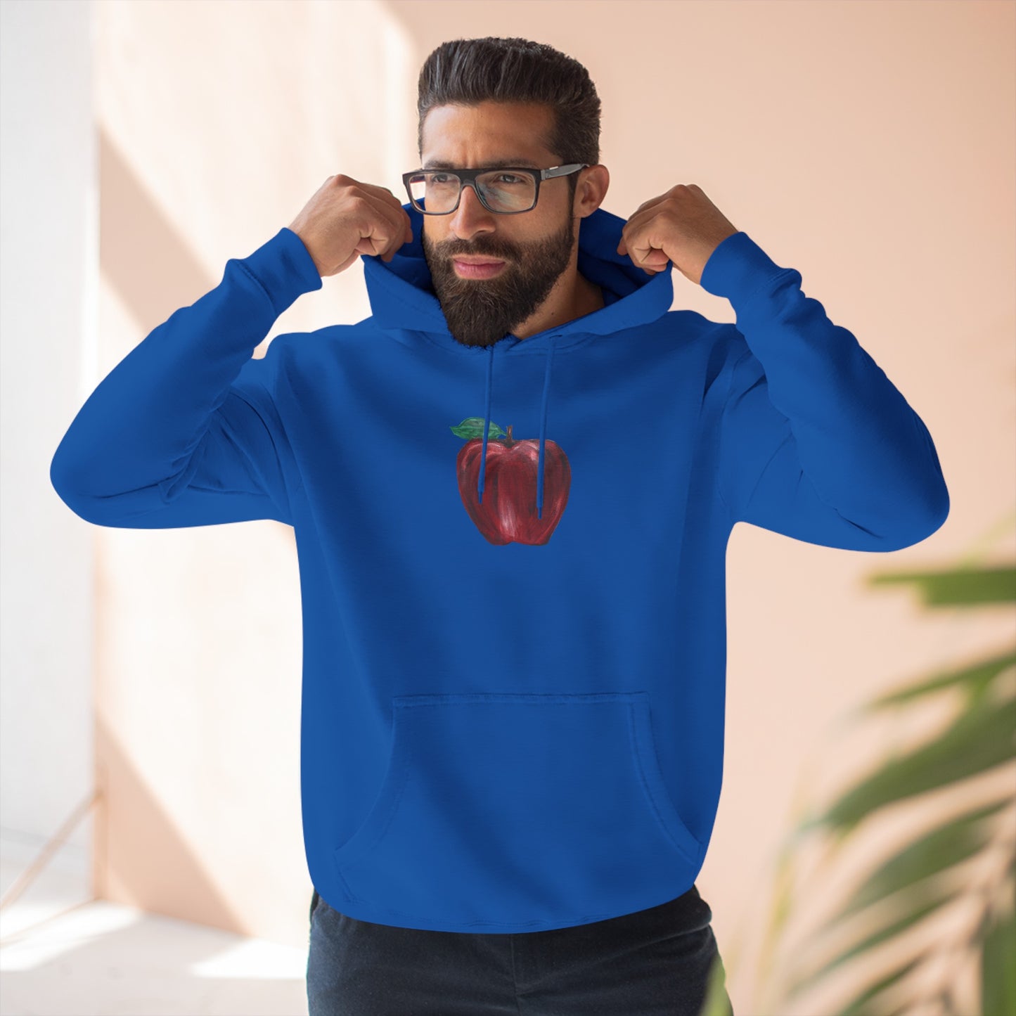 Whole Apple Art - Three-Panel Fleece Hoodie