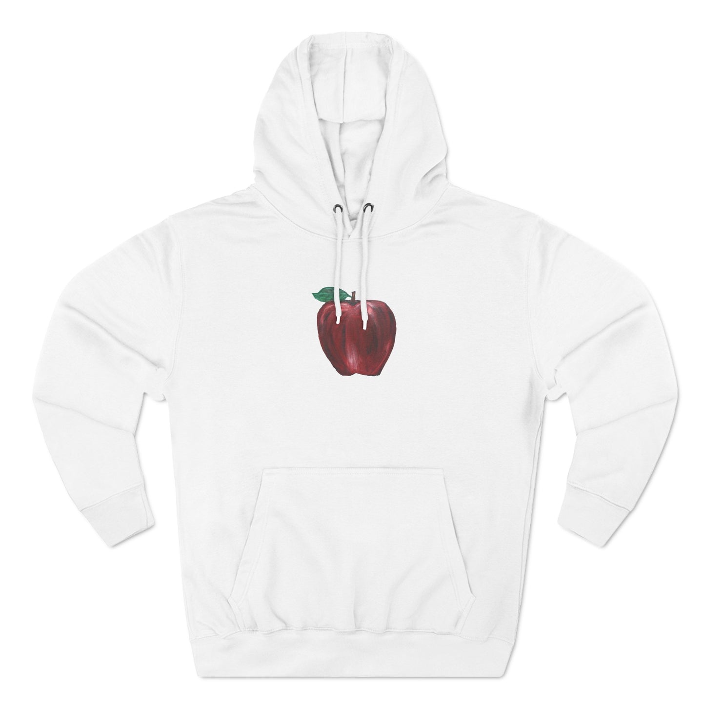 Whole Apple Art - Three-Panel Fleece Hoodie