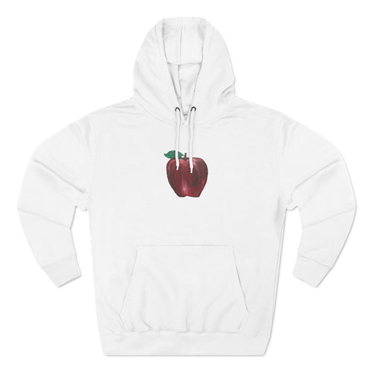 Whole Apple Art - Three-Panel Fleece Hoodie