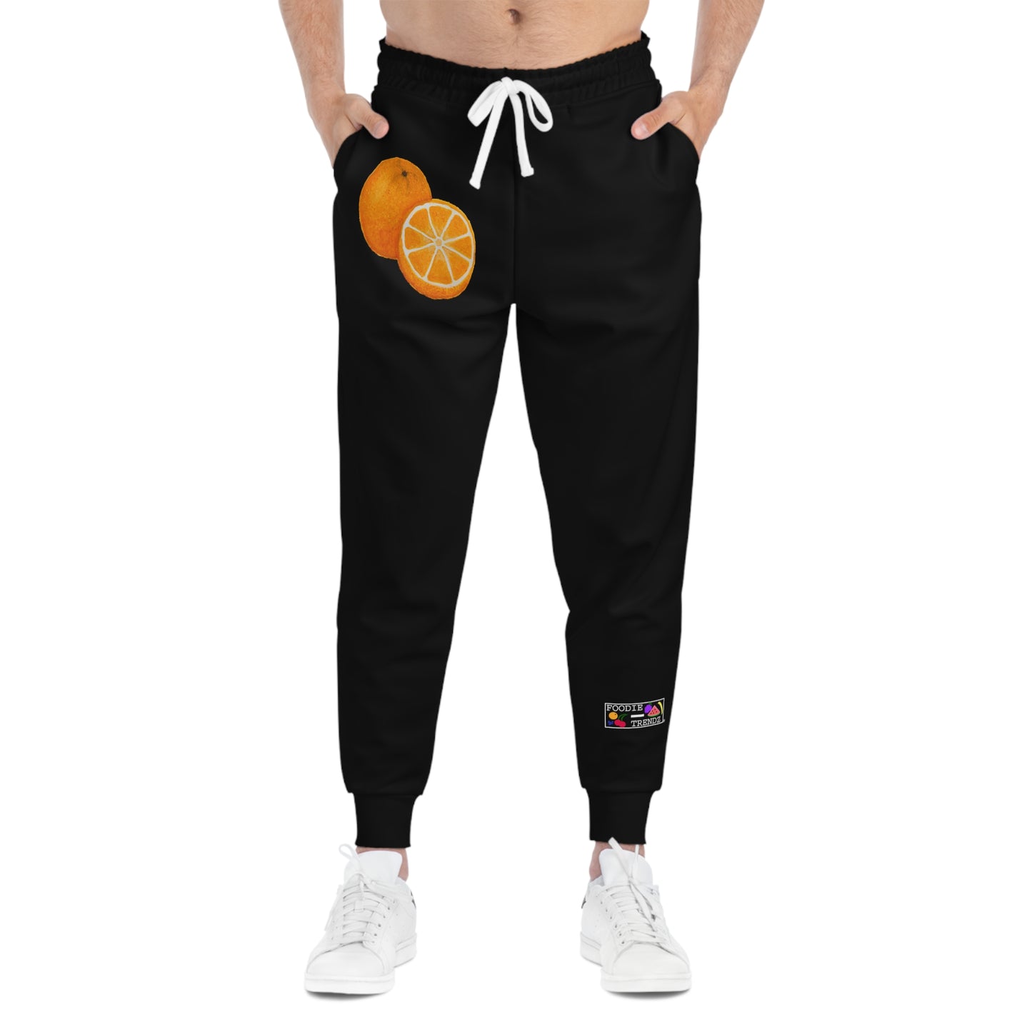 Tangy Orange Art - Athletic Joggers - Black