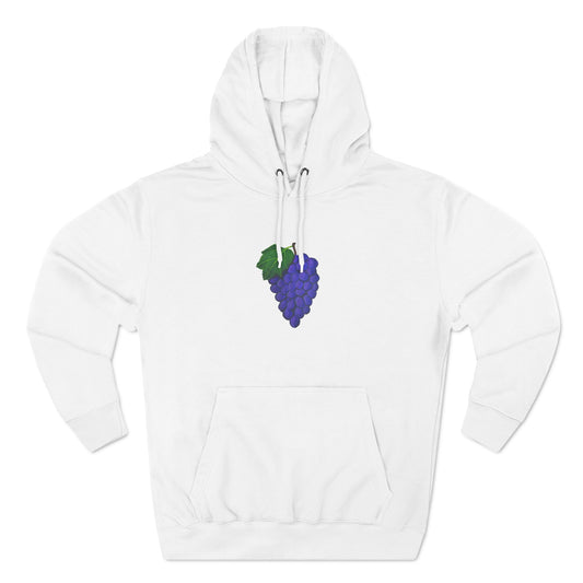 Fresh Grapes Art - Three-Panel Fleece Hoodie