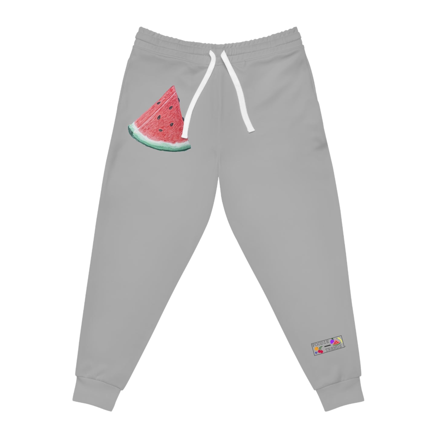 Watermelon Slice Art - Athletic Joggers - Grey