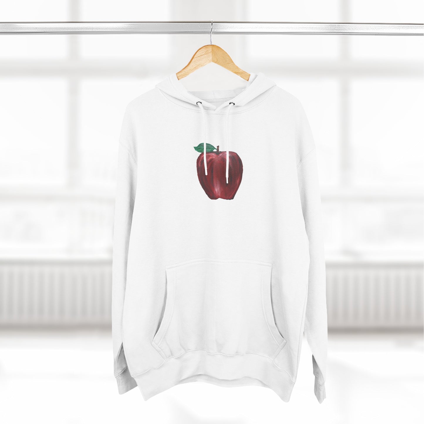 Whole Apple Art - Three-Panel Fleece Hoodie