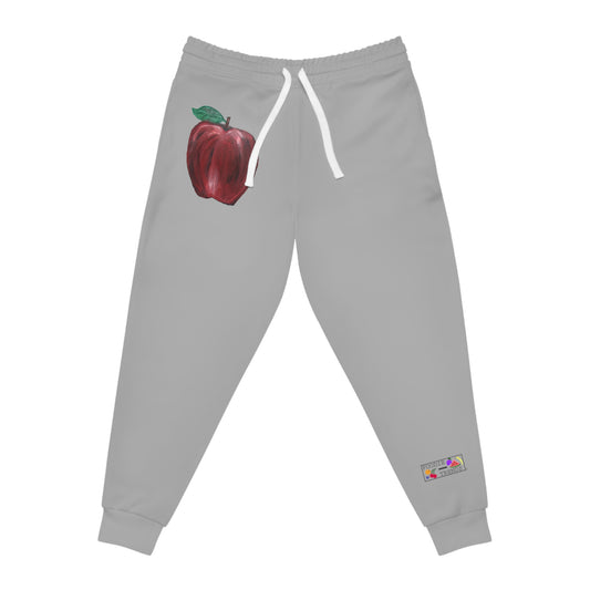 Whole Apple Art - Athletic Joggers - Grey