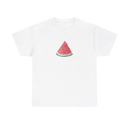 Watermelon Slice Art - Heavy Cotton Tee