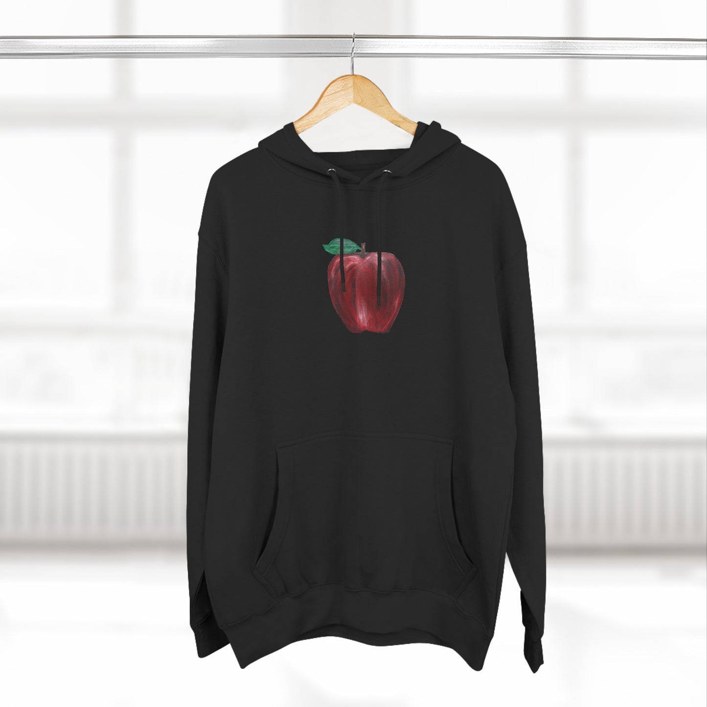 Whole Apple Art - Three-Panel Fleece Hoodie