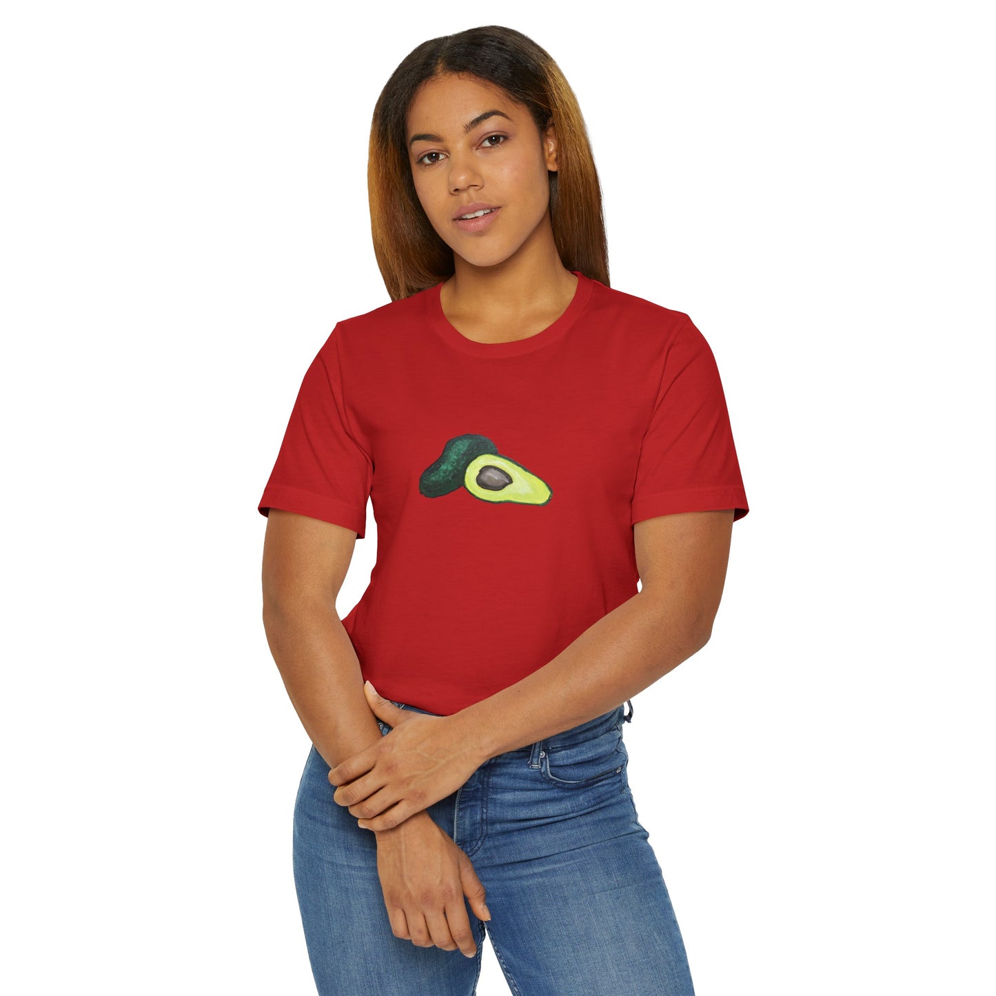 Split Avocado Art - Athletic T-Shirt