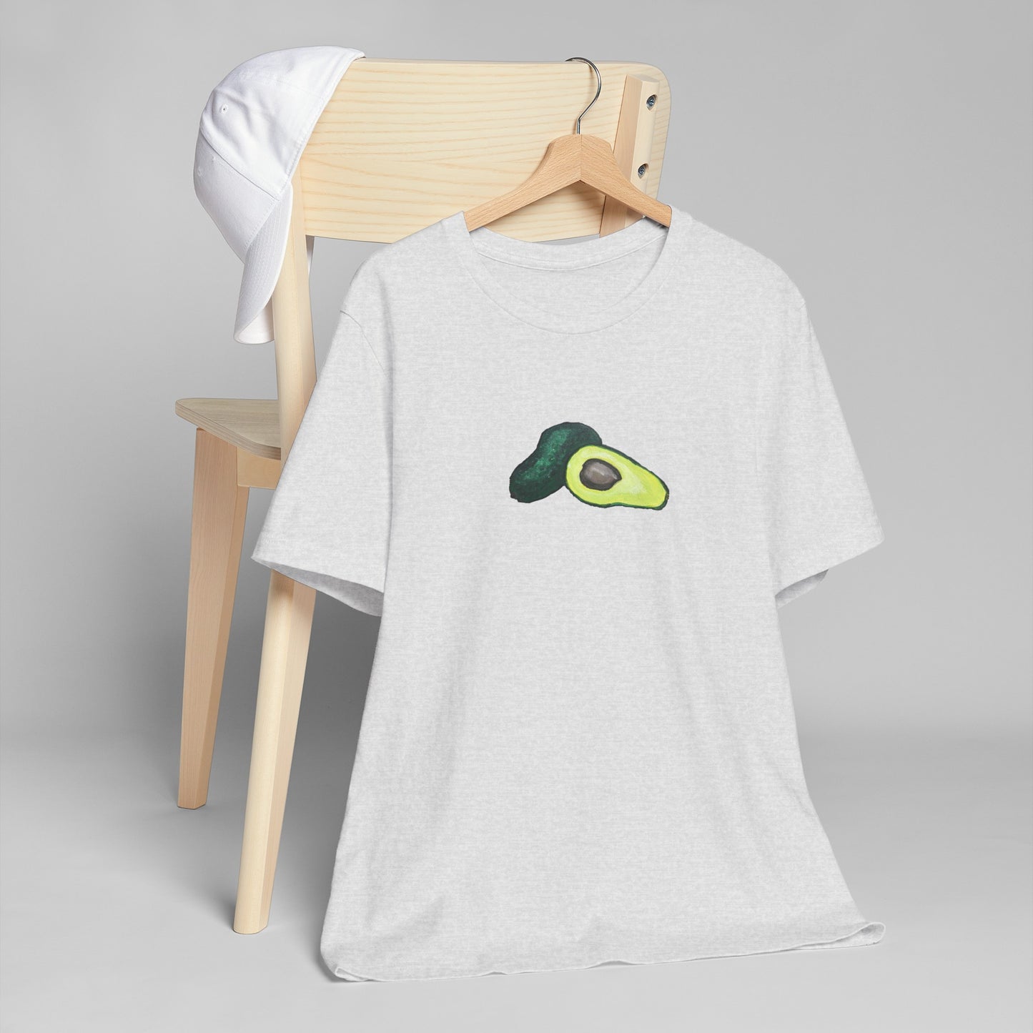 Split Avocado Art - Athletic T-Shirt