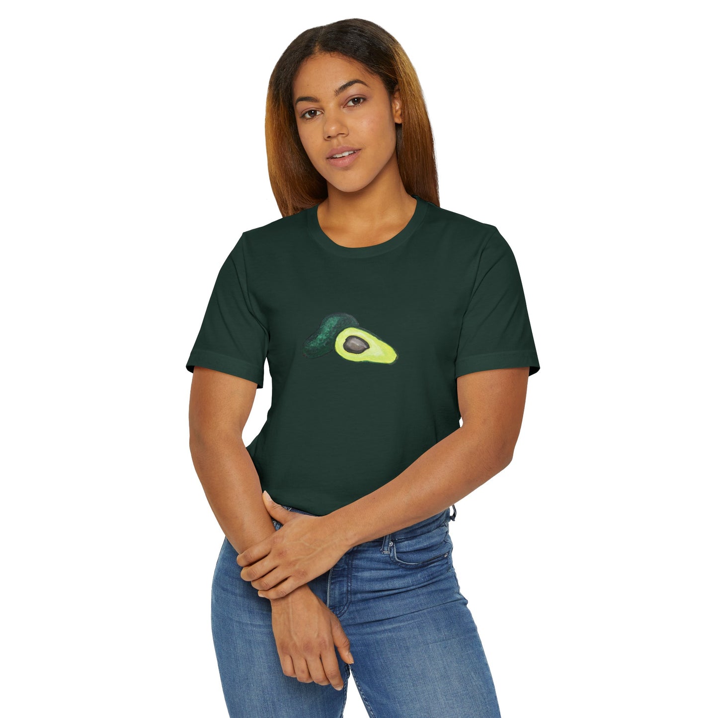 Split Avocado Art - Athletic T-Shirt