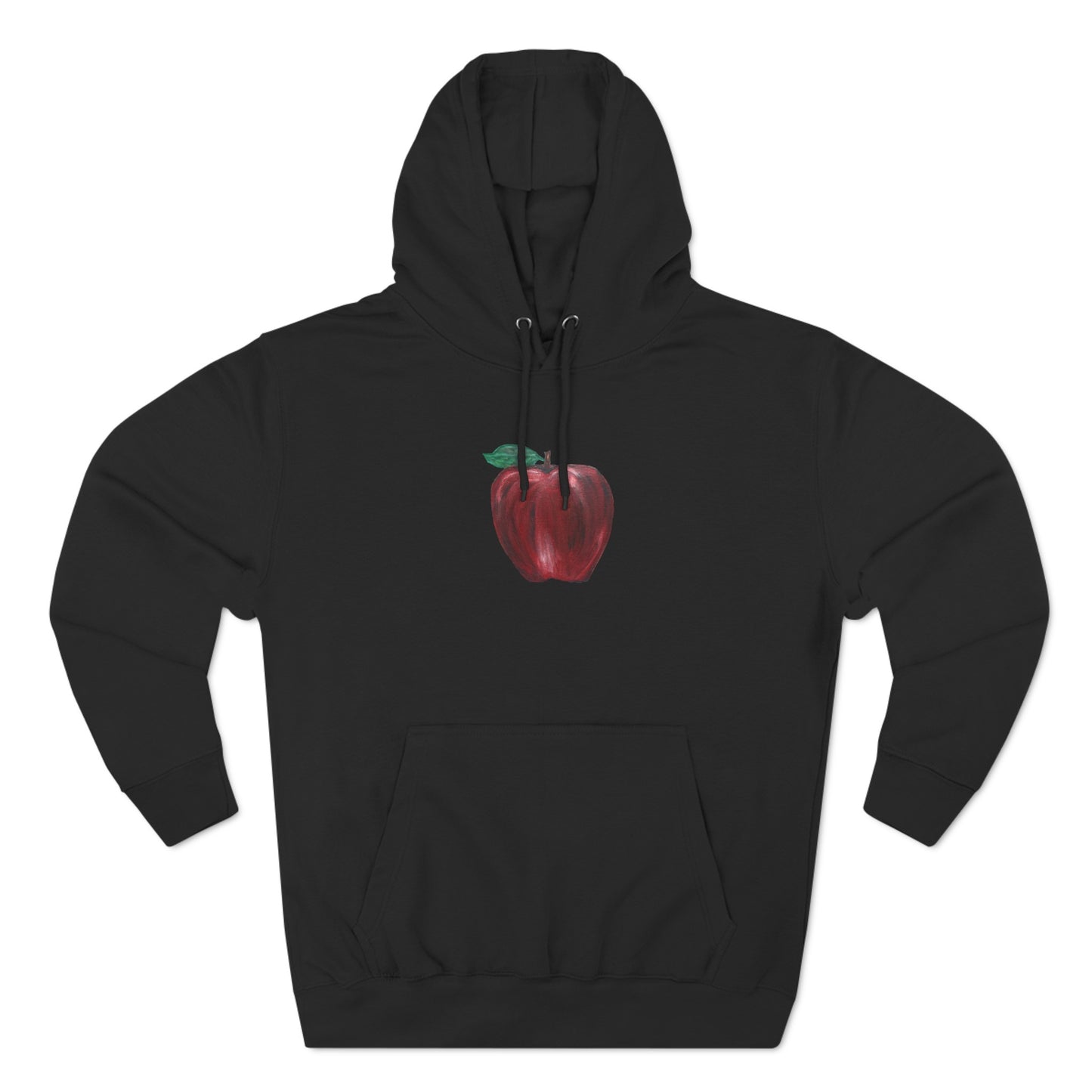 Whole Apple Art - Three-Panel Fleece Hoodie