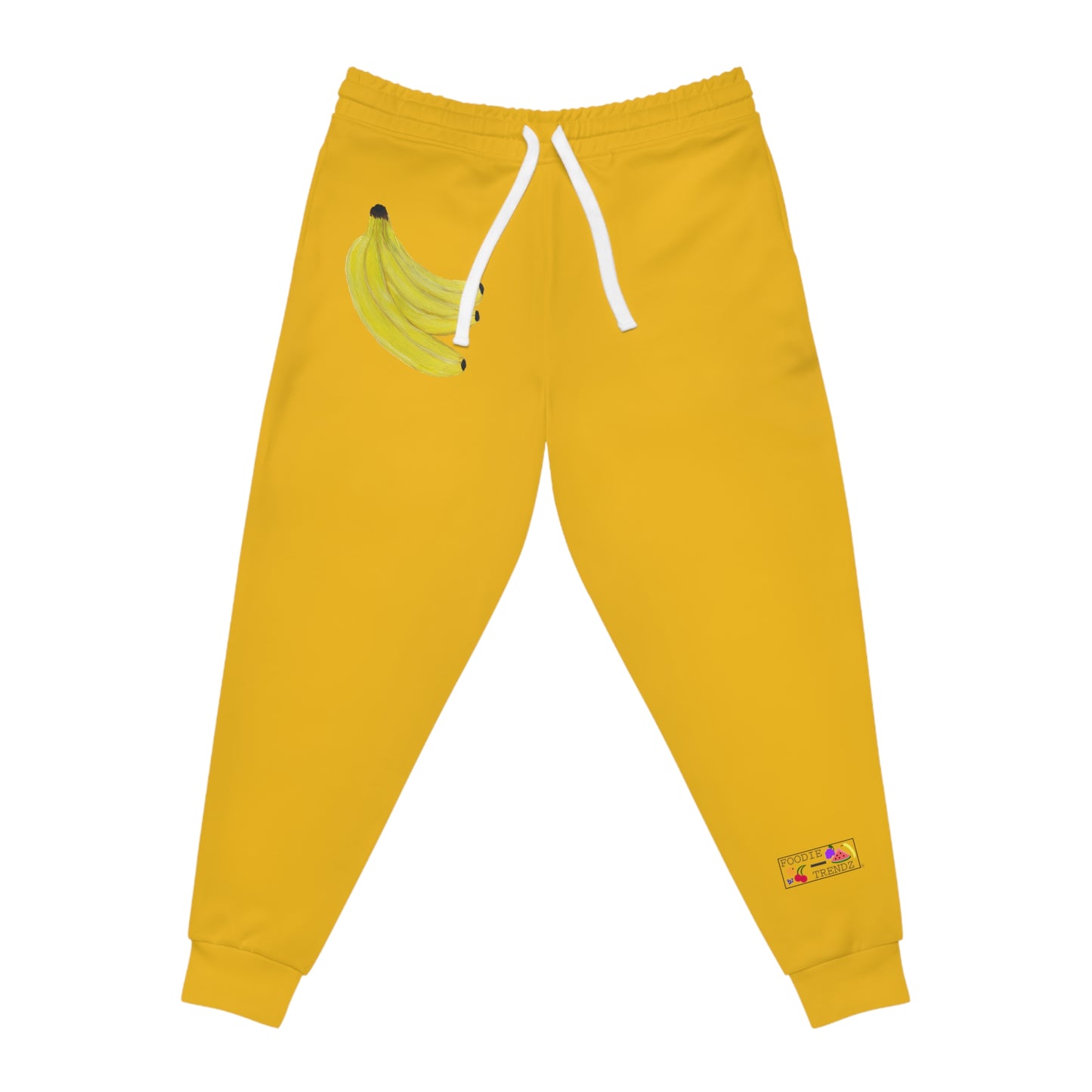 Grouped Bananas Art - Athletic Joggers - Yellow