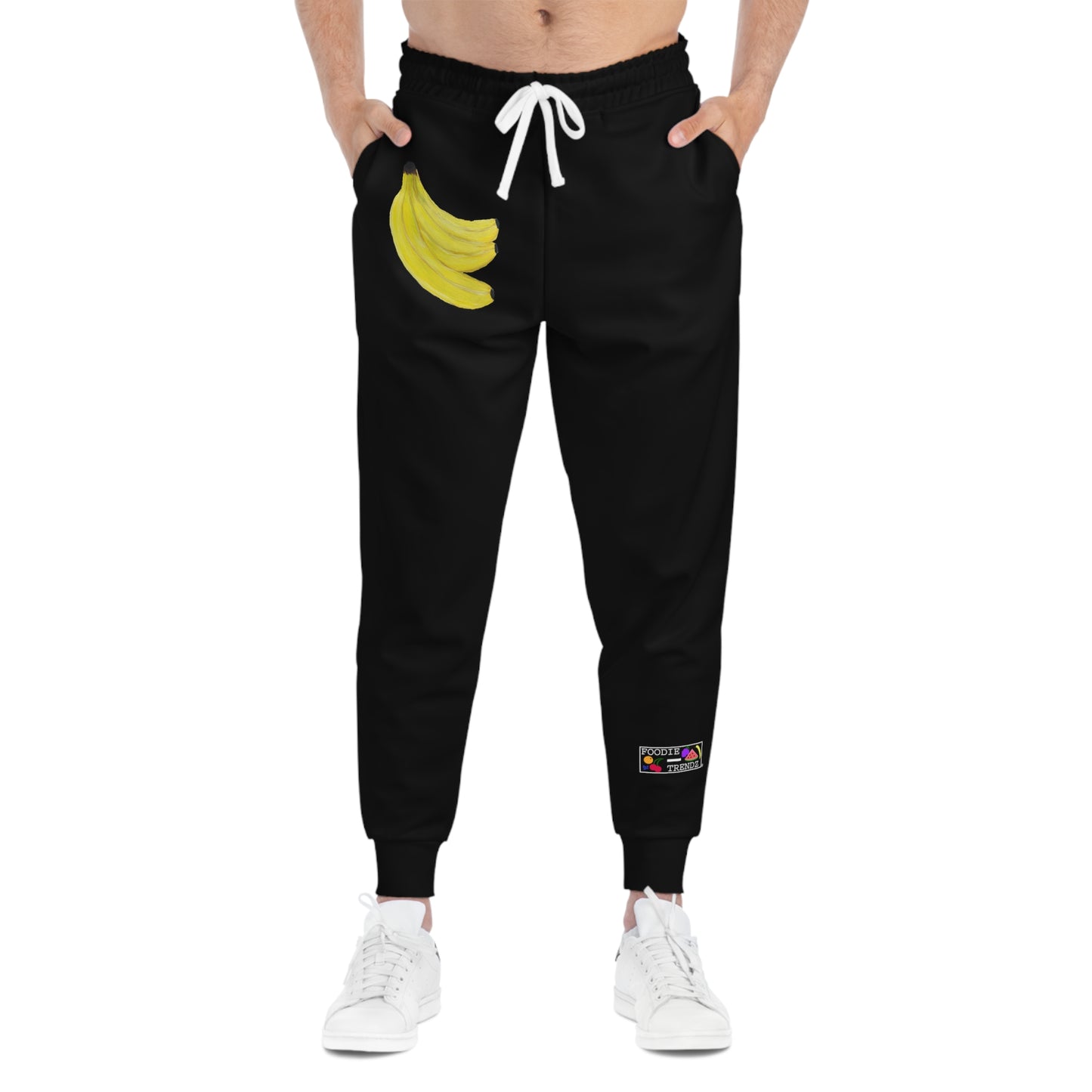 Grouped Bananas Art - Athletic Joggers - Black